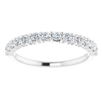 14K White 3/8 CTW Diamond Anniversary Band