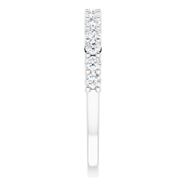14K White 3/8 CTW Diamond Anniversary Band