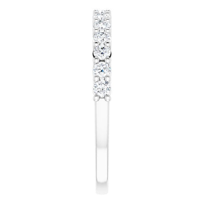 14K White 3/8 CTW Diamond Anniversary Band