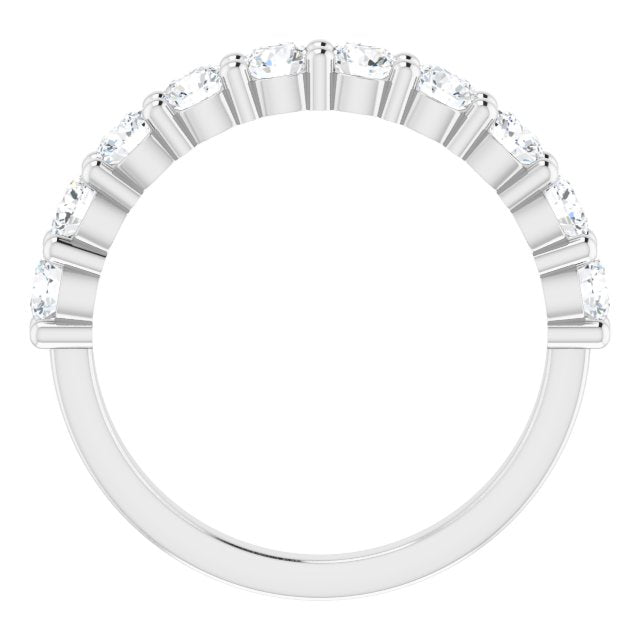 14K White 1 CTW Diamond Anniversary Band