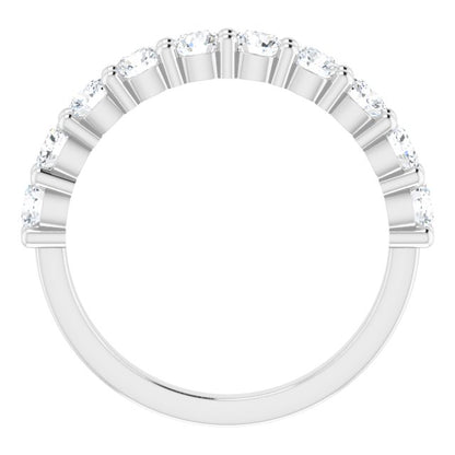 14K White 1 CTW Diamond Anniversary Band
