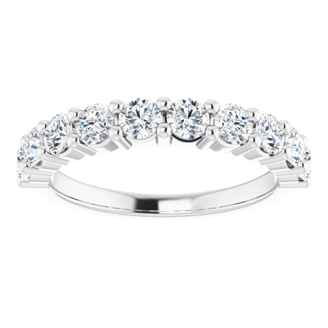 14K White 1 CTW Diamond Anniversary Band