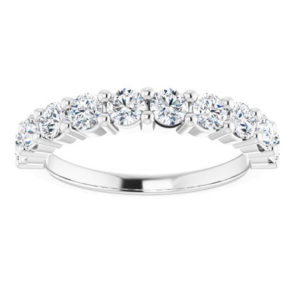 14K White 1 CTW Diamond Anniversary Band