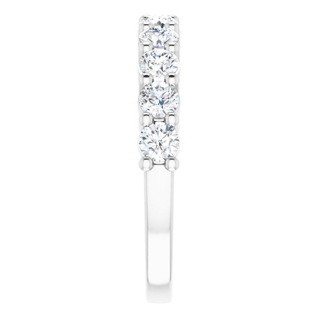 14K White 1 CTW Diamond Anniversary Band