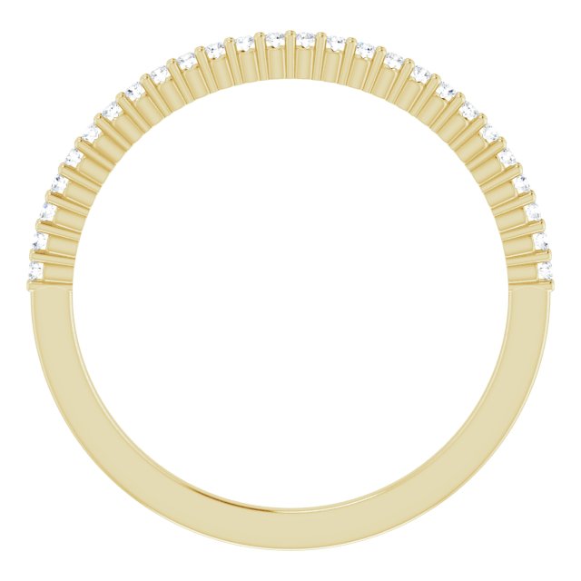 14K Yellow 1/8 CTW Diamond Anniversary Band