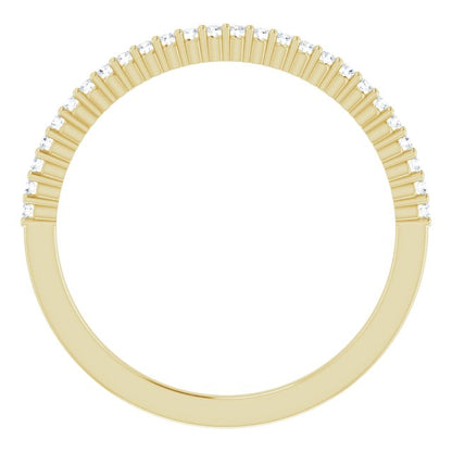 14K Yellow 1/8 CTW Diamond Anniversary Band