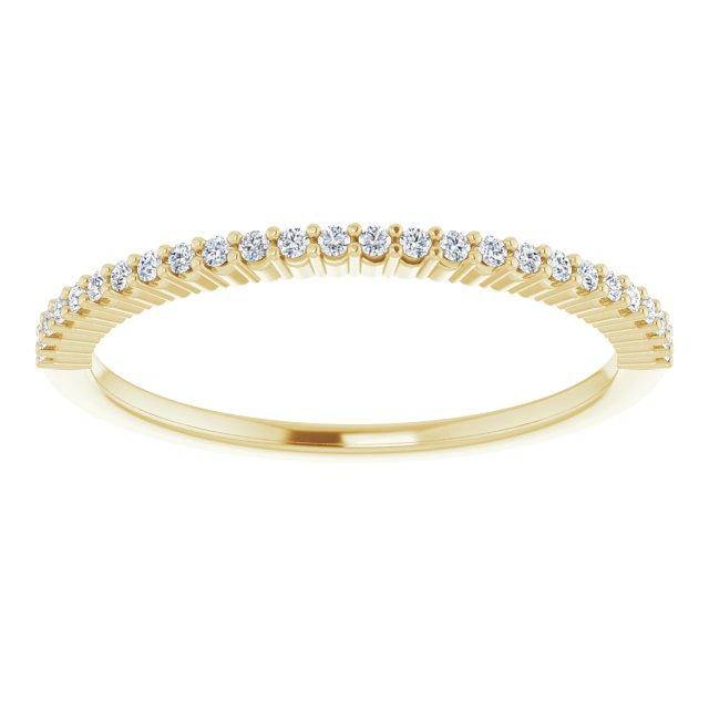 14K Yellow 1/8 CTW Diamond Anniversary Band