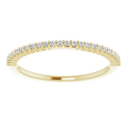 14K Yellow 1/8 CTW Diamond Anniversary Band