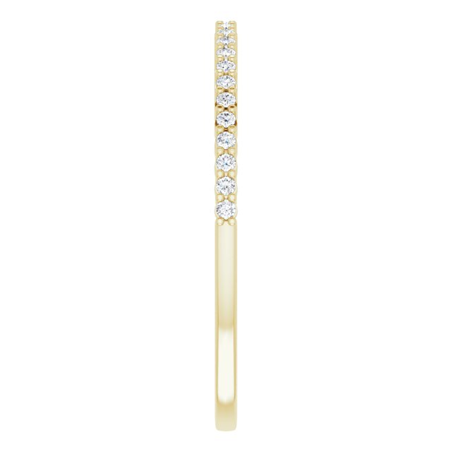 14K Yellow 1/8 CTW Diamond Anniversary Band