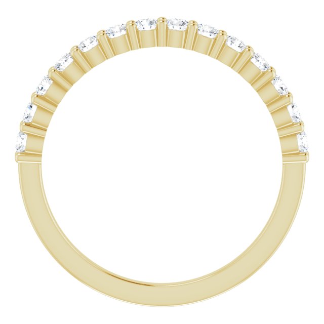 14K Yellow 3/8 CTW Diamond Anniversary Band