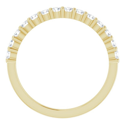 14K Yellow 3/8 CTW Diamond Anniversary Band