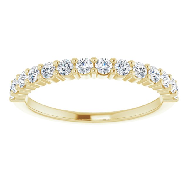 14K Yellow 3/8 CTW Diamond Anniversary Band