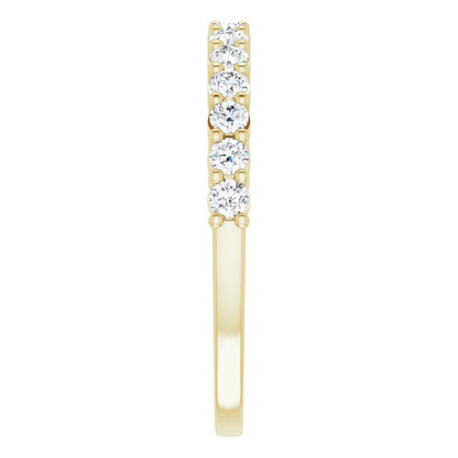 14K Yellow 3/8 CTW Diamond Anniversary Band