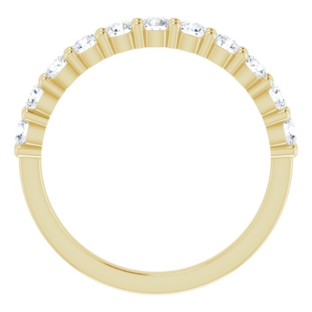 14K Yellow 1/2 CTW Diamond Anniversary Band