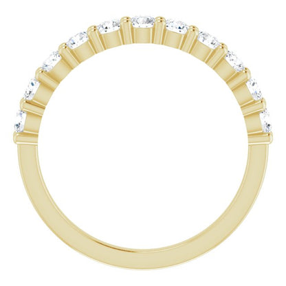 14K Yellow 1/2 CTW Diamond Anniversary Band