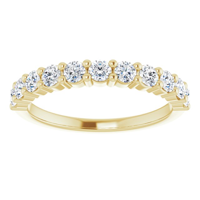 14K Yellow 1/2 CTW Diamond Anniversary Band