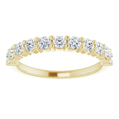 14K Yellow 1/2 CTW Diamond Anniversary Band