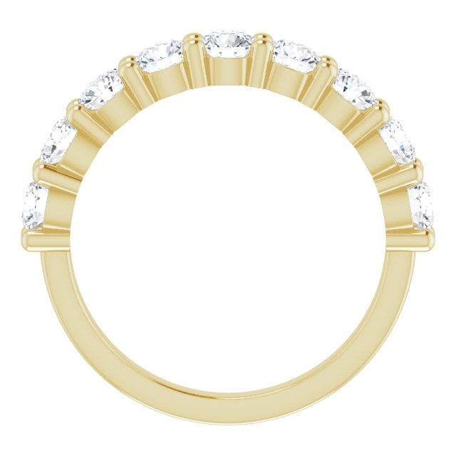 14K Yellow 1 1/3 CTW Diamond Anniversary Band