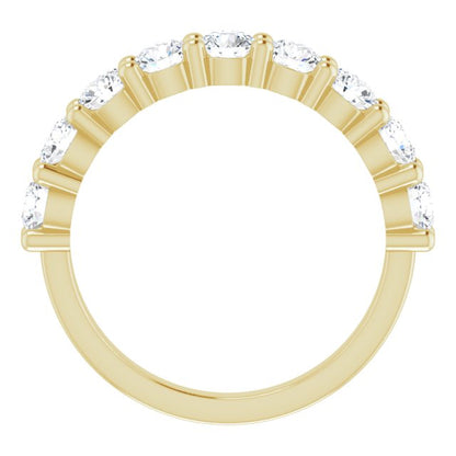 14K Yellow 1 1/3 CTW Diamond Anniversary Band