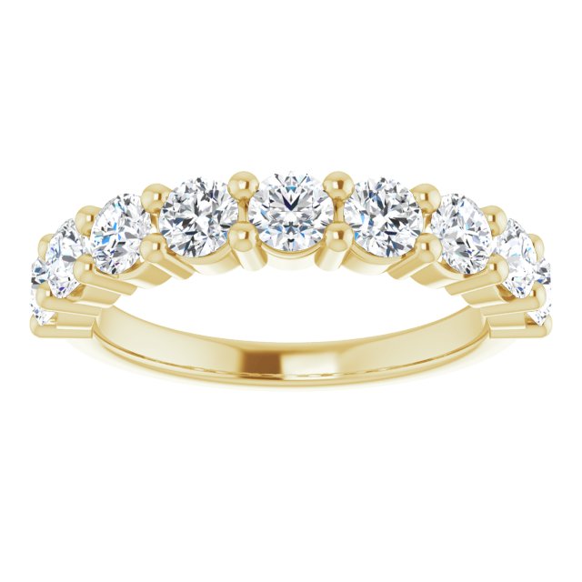 14K Yellow 1 1/3 CTW Diamond Anniversary Band
