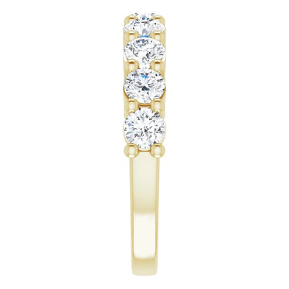 14K Yellow 1 1/3 CTW Diamond Anniversary Band