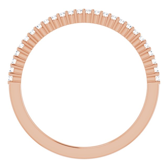 14K Rose 1/8 CTW Diamond Anniversary Band