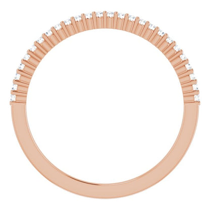 14K Rose 1/8 CTW Diamond Anniversary Band