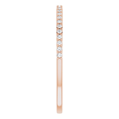 14K Rose 1/8 CTW Diamond Anniversary Band