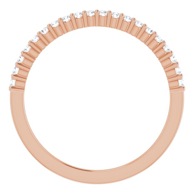 14K Rose 1/6 CTW Diamond Anniversary Band