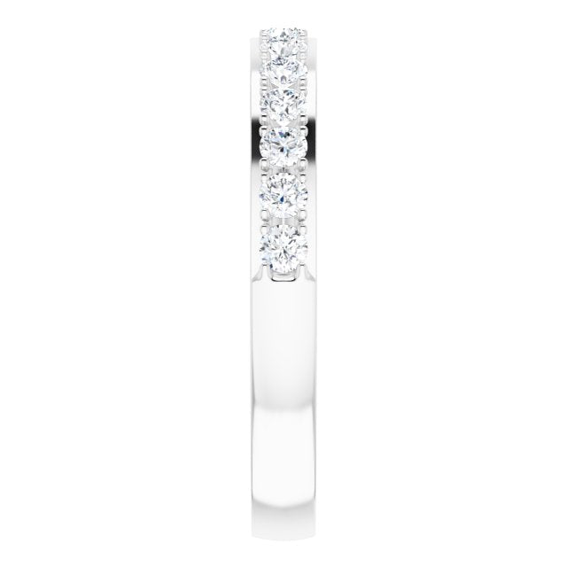 14K White 3/8 CTW Diamond Anniversary Band