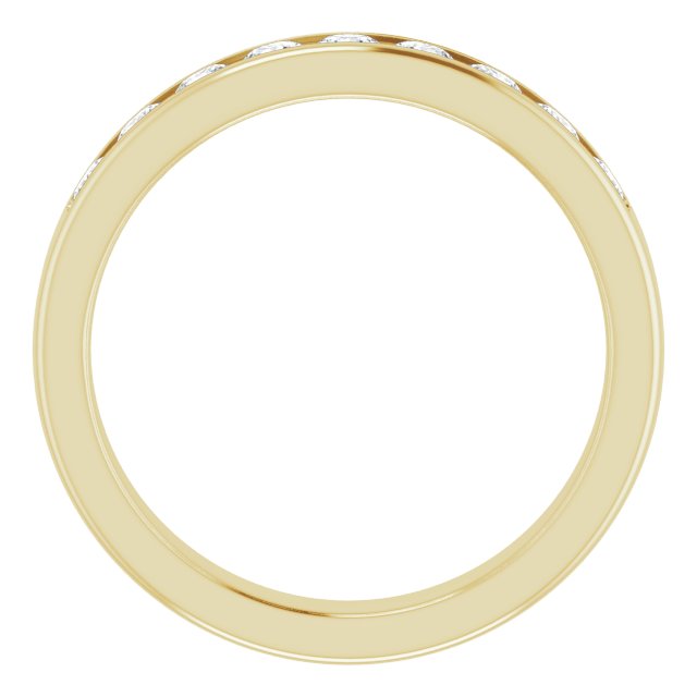 14K Yellow 9/10 CTW Diamond Band