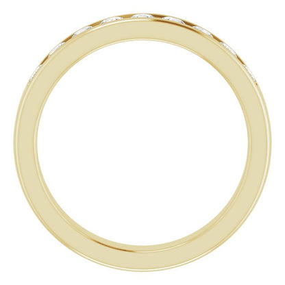 14K Yellow 9/10 CTW Diamond Band