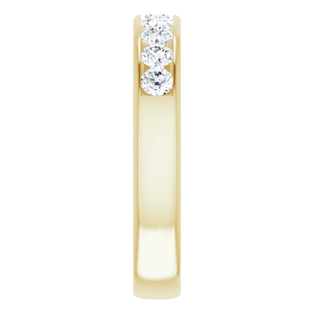 14K Yellow 9/10 CTW Diamond Band