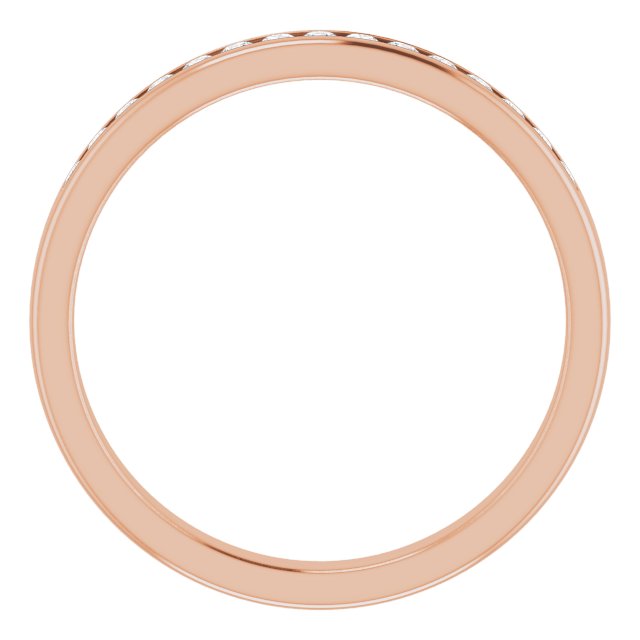 14K Rose 1/3 CTW Diamond Band