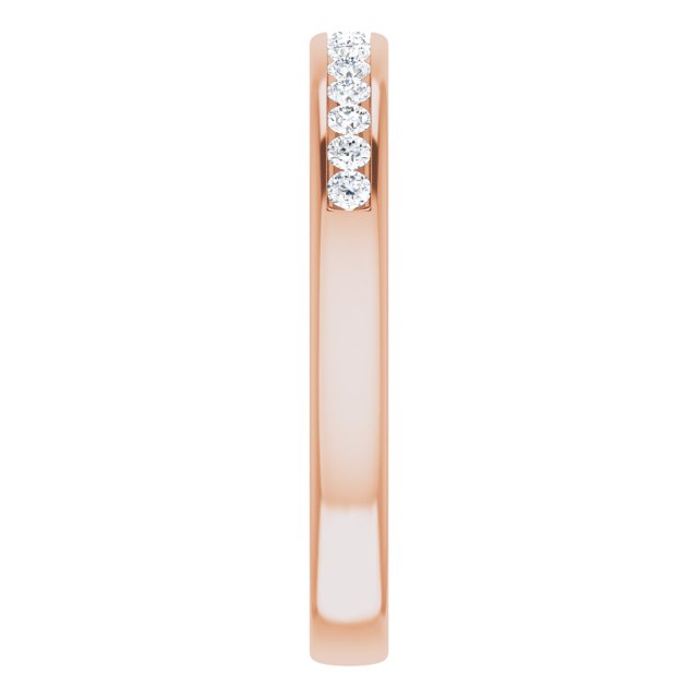 14K Rose 1/3 CTW Diamond Band