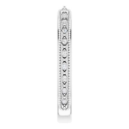 14K White .05 CTW Diamond Matching Band