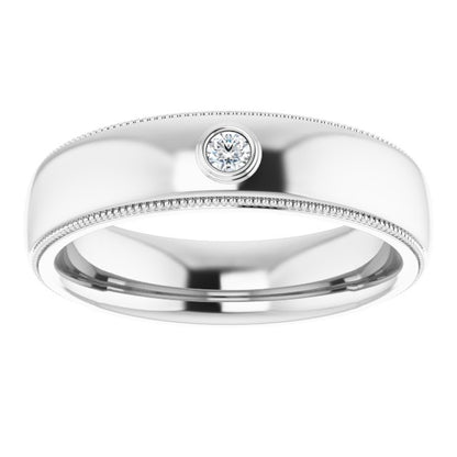14K White .06 CTW Diamond Ring