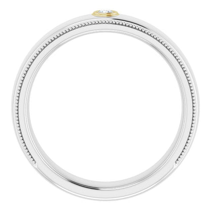 14K White & Yellow .06 CTW Diamond Ring