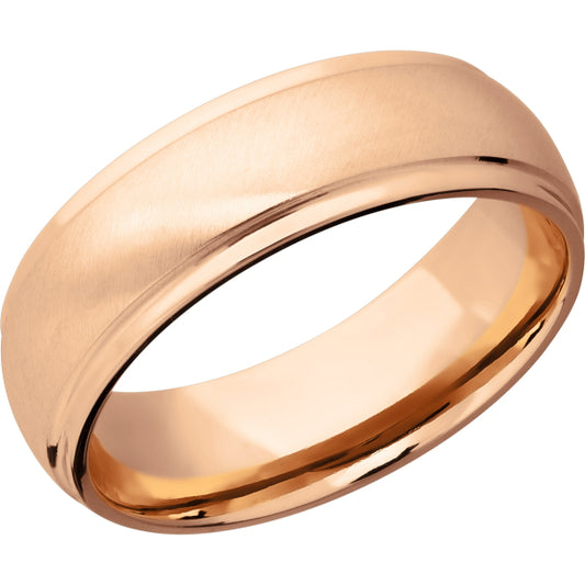 Lashbrook White 14k Gold 7mm Men's Wedding Band