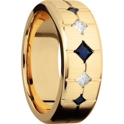 Lashbrook 14k Yellow Gold 8mm Men's Wedding Band