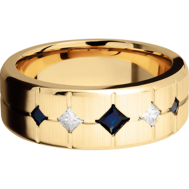 Lashbrook 14k Yellow Gold 8mm Men's Wedding Band