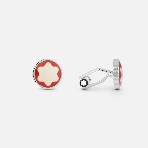 Montblanc Cufflinks Heritage Rouge Et Noir