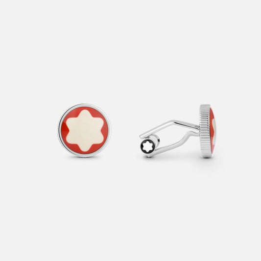 Montblanc Cufflinks Heritage Rouge Et Noir