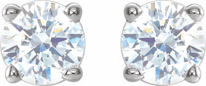14K White 1/3 CTW Diamond Earrings