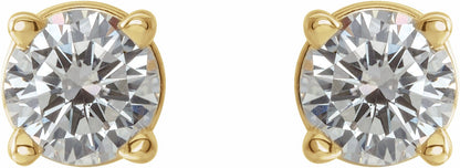 14K Yellow 1/3 CTW Diamond Earrings
