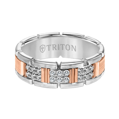 7MM Engraved Diamond Ring
