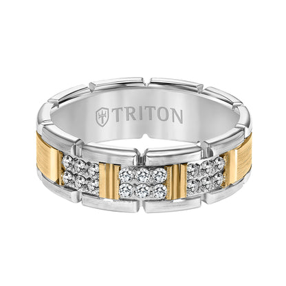 7MM Engraved Diamond Ring