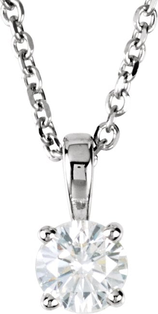 14K White 1/4 CTW Diamond 18 Necklace