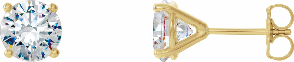 14K Yellow 1/2 CTW Diamond 4-Prong Cocktail-Style Earrings