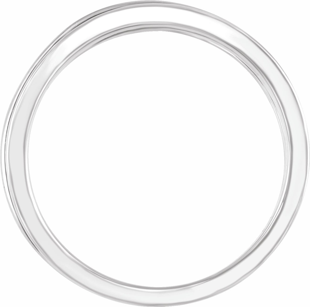 14K White 10.2 mm Criss-Cross Ring